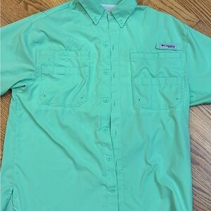 Columbia PFG Green Shirt Men’s Size M!